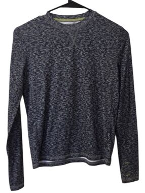 Cuddl Duds Gray Boys Spacedye Long Sleeve Top Size L